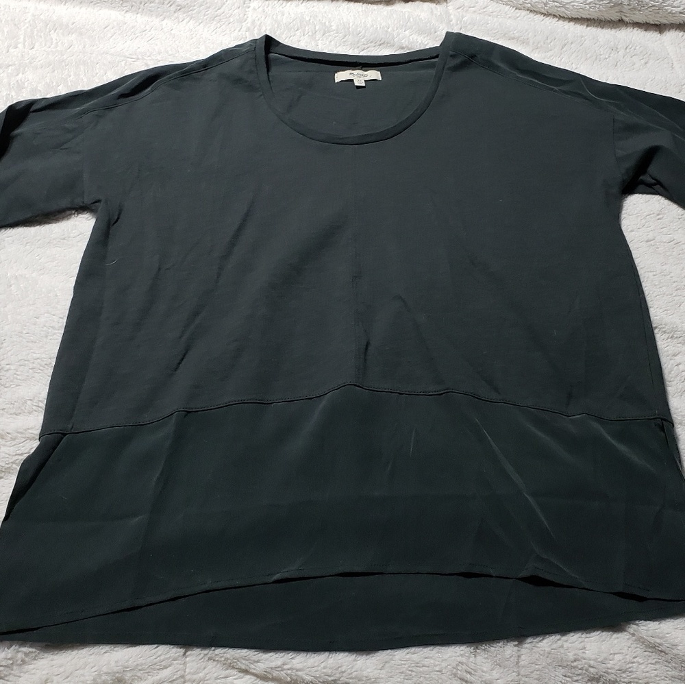 Sold Madewell} Silk Edge Scoop Neck Tee - Picture 4 of 5